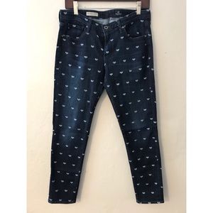 AG Stevie Ankle Hearts Jeans ❤️